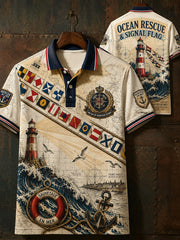 Chemise à manches courtes de la Marine française pour homme