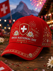 Chapeau imprimé avec des motifs de célébration de la fête nationale