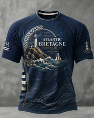T-shirt France Brittany Celtic Imprimé Homme
