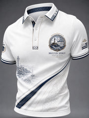 Haut Décontracté France Brittany Celtic Print Homme