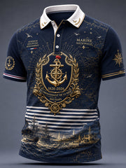 T-shirt manches courtes bleu marine pour homme