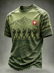 T-shirt imprimé Swiss Legion pour hommes
