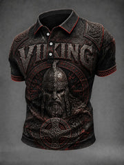 Chemise viking imprimée pour homme