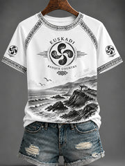 T-shirt imprimé pour femme, Espagne, Euskadi