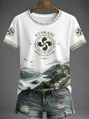 T-shirt imprimé pour femme, Espagne, Euskadi