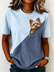 T-shirt Fun Yorkshire Terrier pour femme
