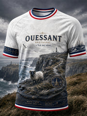 Chemise à manches courtes pour homme, Bretagne, France