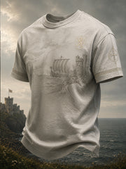T-shirt imprimé France Normandie pour homme