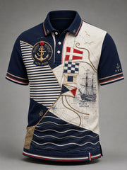 T-shirt manches courtes bleu marine pour homme
