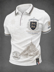Chemise pour homme imprimée France Normandie