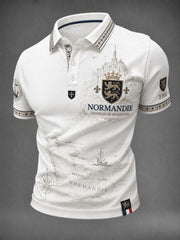 Chemise pour homme imprimée France Normandie