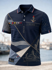 T-shirt manches courtes bleu marine pour homme