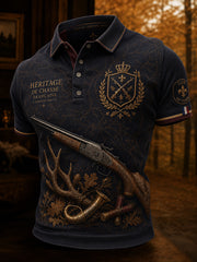 T-shirt manches courtes de chasse à la française pour homme
