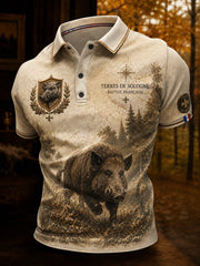 T-shirt manches courtes de chasse à la française pour homme