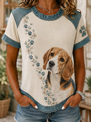 Animal Dog Culture Art Imprimer T-shirt Femme