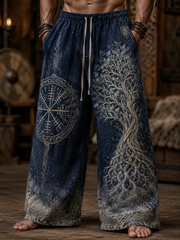 Pantalon Viking Art en coton et chanvre Homme