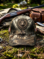 Chapeau décontracté rétro français de saison de chasse au sanglier