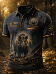 T-shirt à manches courtes pour la saison de chasse française, modèle homme