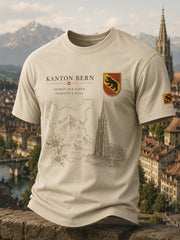 T-shirt homme à manches courtes au motif vintage façon souvenir de ville