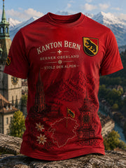 Tee-shirt Homme À Manches Courtes Imprimé "Vintage City Souvenir"