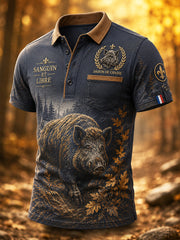 T-shirt manches courtes de chasse à la française pour homme