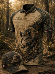 T-shirt manches courtes pour hommes de la saison de chasse française