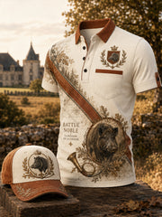 T-shirt à manches courtes pour la saison de chasse française, modèle homme