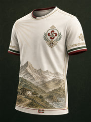 T-shirt pour homme avec impression d’art basque espagnol