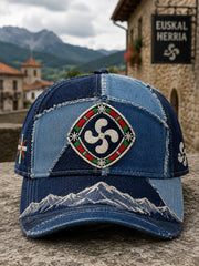 Chapeau décontracté à motif artistique d’inspiration basque espagnole, unisexe