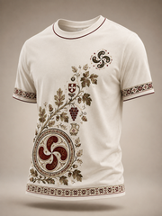 T-shirt basque à manches courtes pour homme