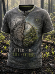 T-shirt à manches courtes pour hommes – Feux de forêt en Europe