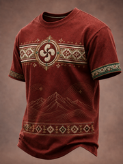 T-shirt basque à manches courtes pour homme