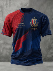 T-shirt manches courtes raglan à imprimé commémoratif du club de football masculin