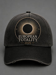 Casquette de baseball rétro éclipse solaire européenne unisexe