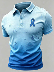 Polo graphique amusant de sensibilisation au cancer de la prostate pour hommes