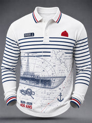 Chemise à manches longues de la Marine française pour homme