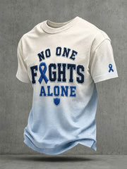 T-shirts pour hommes «Personne ne se bat seul»