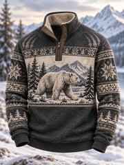 T-shirt à manches longues Nordic Forest Animals Homme