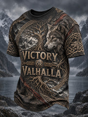 T-shirt imprimé Viking Victory ou Valhalla pour homme