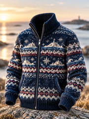 Cardigan Nordic Coastal Homme