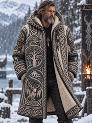 Chandail à capuchon doublé en molleton Viking Art Homme