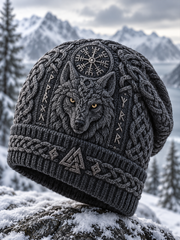 Vintage Viking Art chaud chapeau tricoté froid