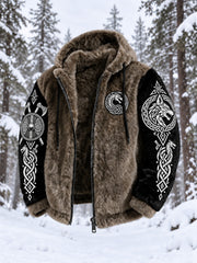 Veste en flanelle imprimée viking pour homme