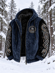 Veste en flanelle imprimée viking pour homme