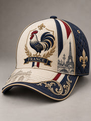 Chapeau unisexe avec drapeau français patriotique