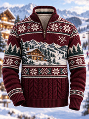 Chandail à demi-glissière Nordic Winter Heritage Homme