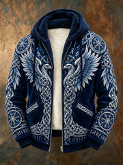 Chandail à capuchon en flanelle Viking-Style Homme