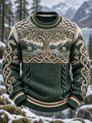 Pull décontracté pour hommes avec Vintage Nordic Viking/Style scandinave Art Print