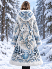 Veste en flanelle pour femme aux motifs d'animaux de la forêt nordique