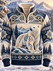 Haut en flanelle Nordic Forest Animal Homme